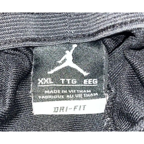 Jodan Dri Fit Athletic Track Pants Men Size 2XL Black/White Stripes - Picture 3 of 13